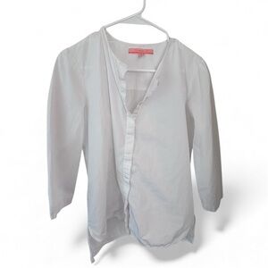 Vilagallo White button down Blouse – Size 38 (Excellent Condition!)